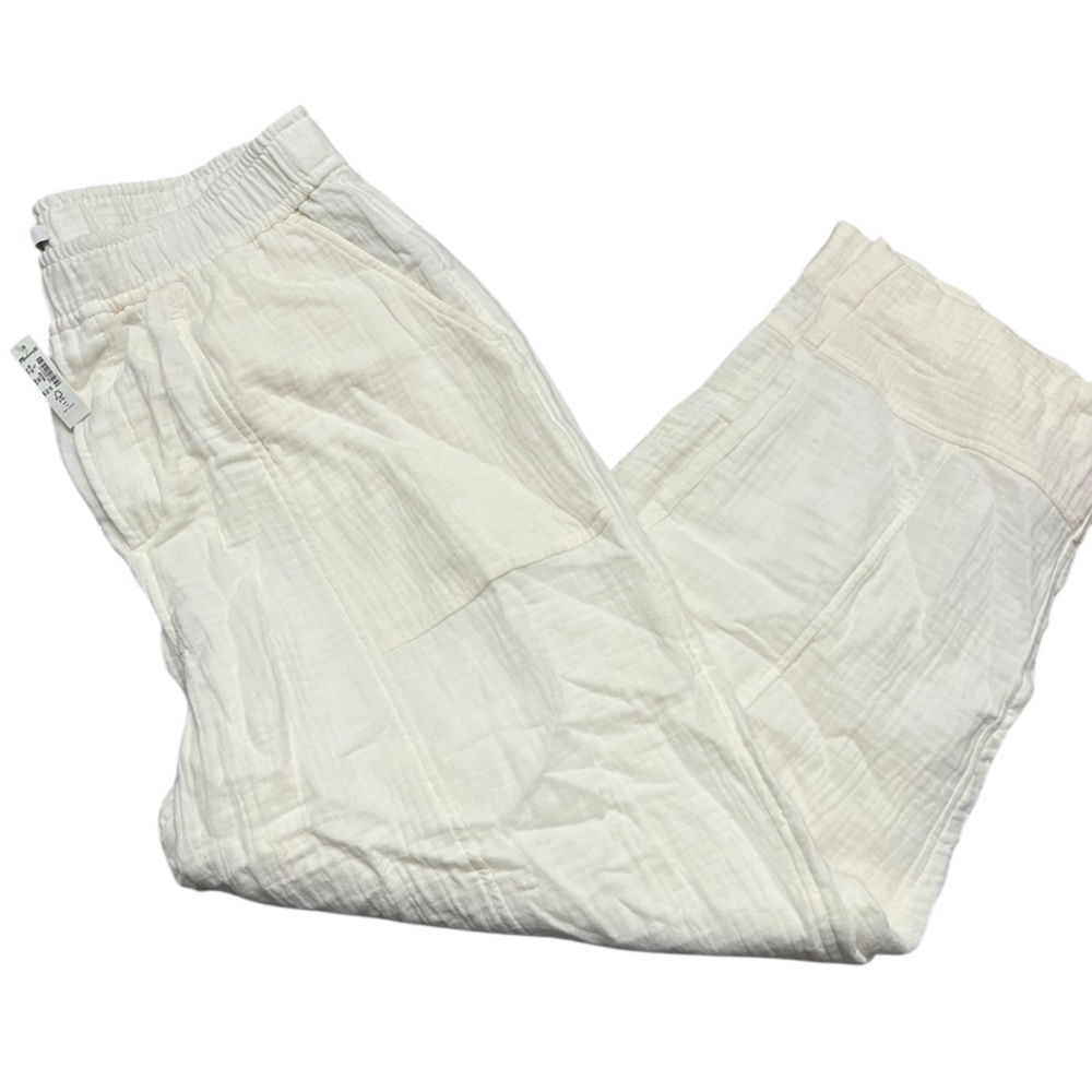 Madewell White Lightweight flowy white Pants
